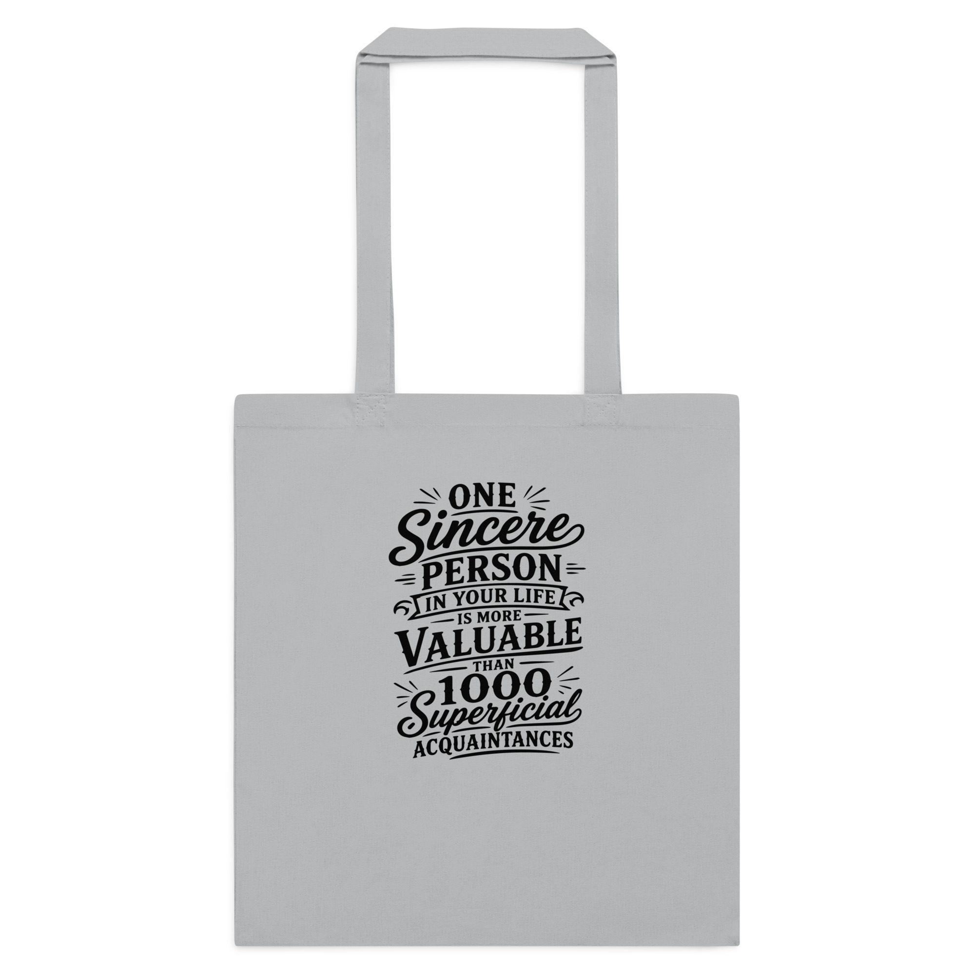 Sincere Over Superficial Tote Bag
